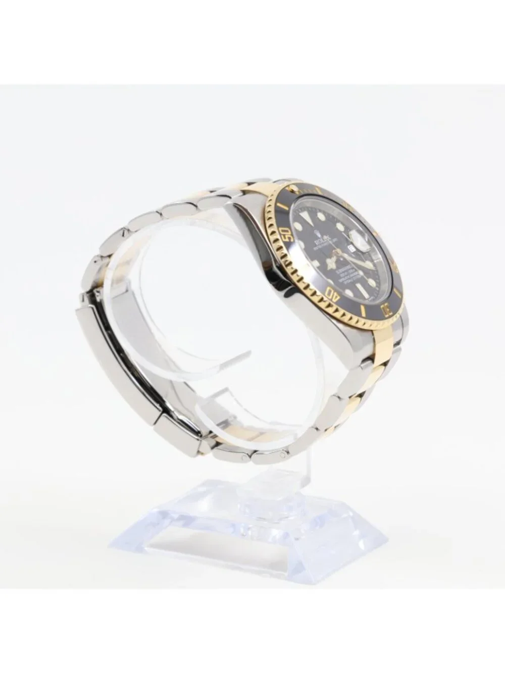 2013 Rolex Submariner Date 116613LN 40mm Two Tone Black 18K Gold Box Papers